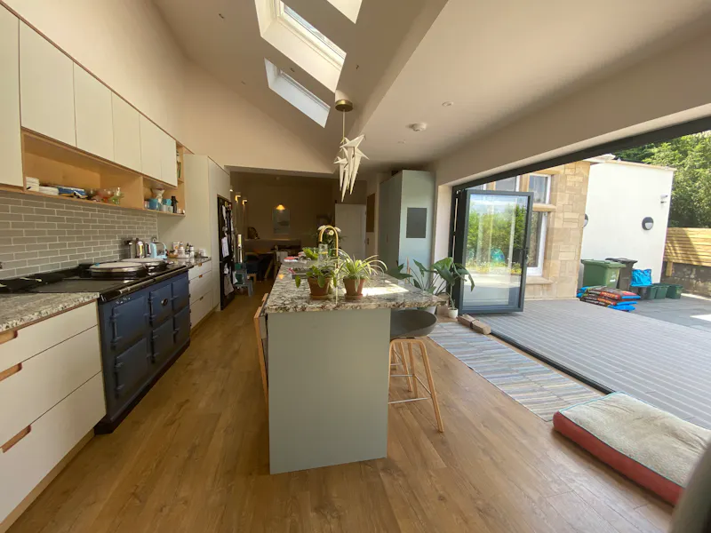 Kitchen island at Modern Victorian house Bath, B1915 (photo 3)