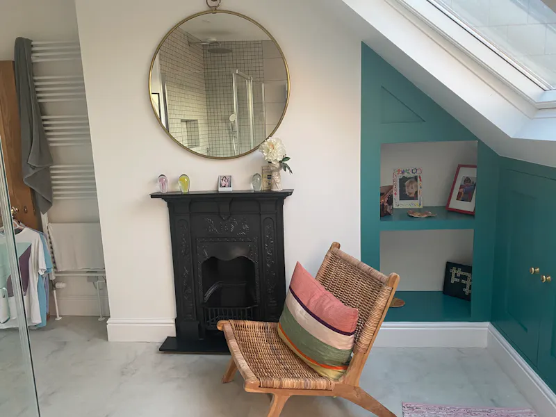 Fireplace at Modern Victorian house Bath, B1915 (photo 11)