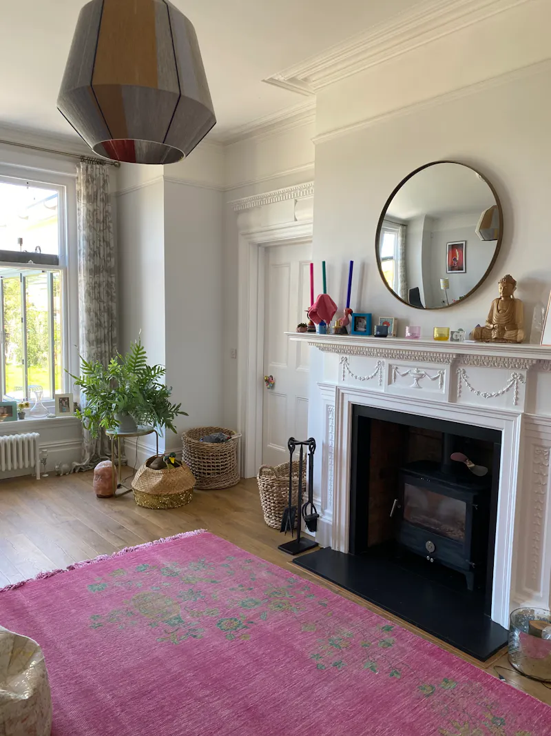 Fireplace at Modern Victorian house Bath, B1915 (photo 14)