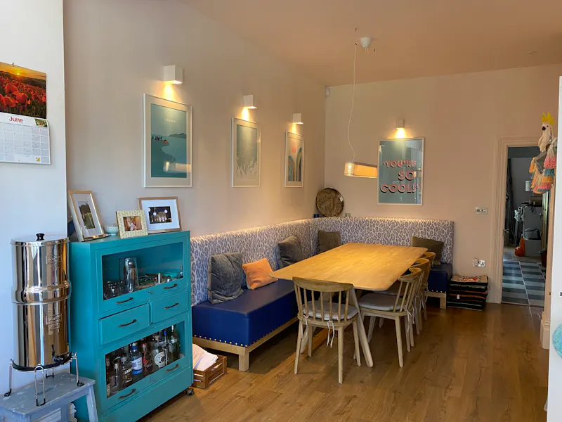 Dining room at Modern Victorian house Bath, B1915 (photo 15)