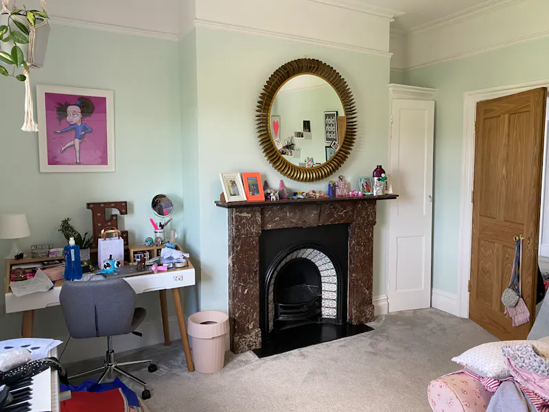 Fireplace at Modern Victorian house Bath, B1915 (photo 24)