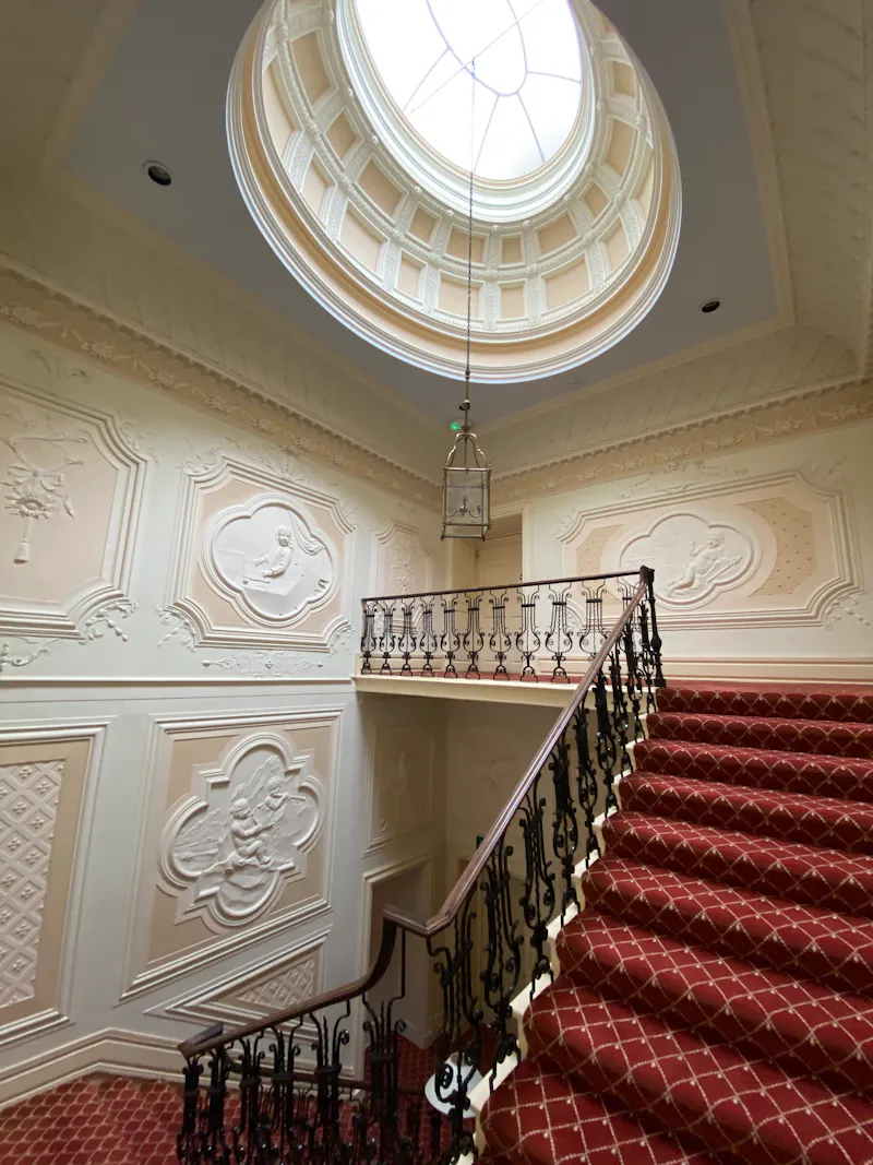 Staircase at Georgian hospital Gisburn, A1558 (photo 22)