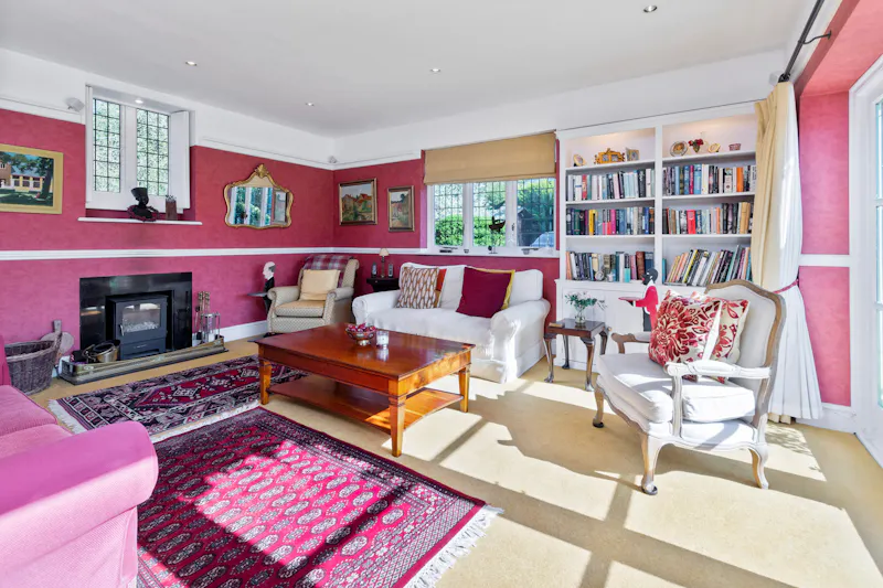 Living Room at Victorian coach house Cobham, B1945 (photo 6)