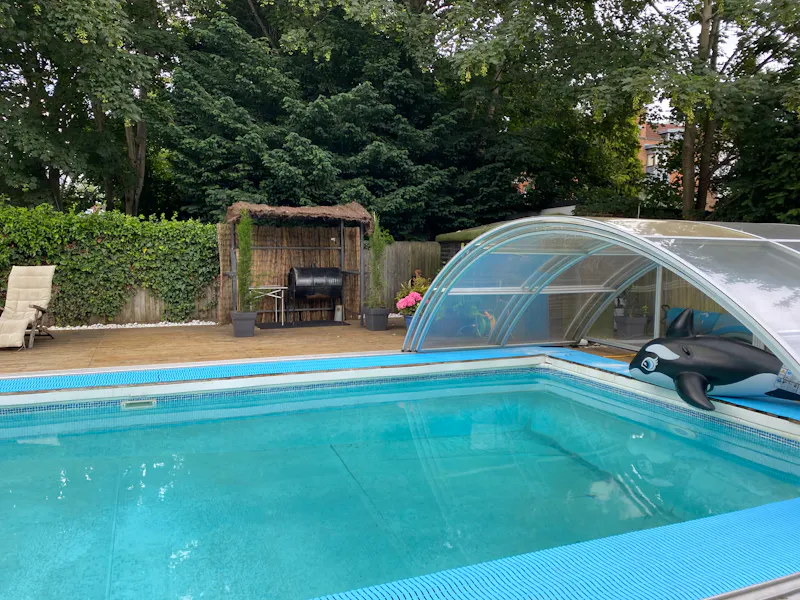 Swimming pool - outdoor at Victorian pool house Kent, B1918 (photo 68)