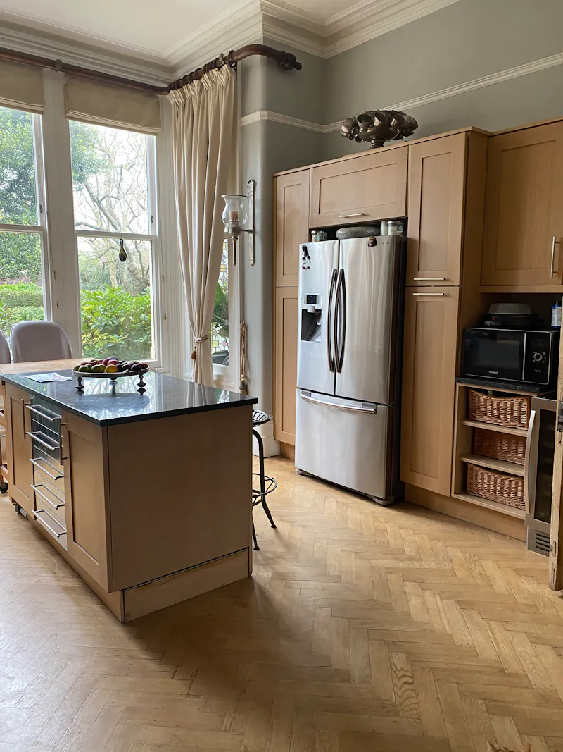 Kitchen at Victorian pool house Kent, B1918 (photo 11)