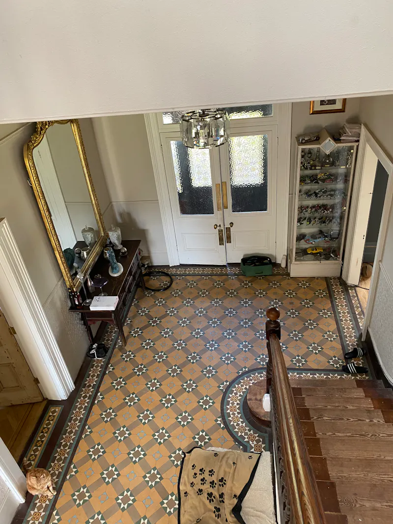Entrance hall at Victorian pool house Kent, B1918 (photo 24)
