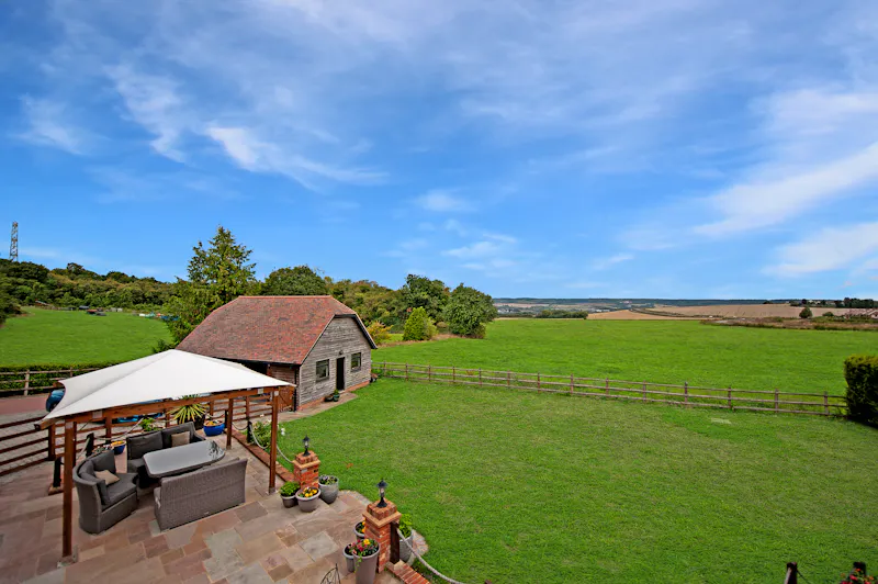 Terrace/Patio at Converted oast house in Burham , D2560 (photo 17)