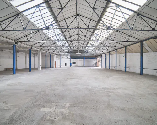 Peckham warehouses and rooftops, N248