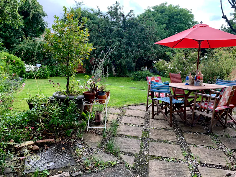 Terrace/Patio at Funky cottage Great Abington, C924 (photo 29)
