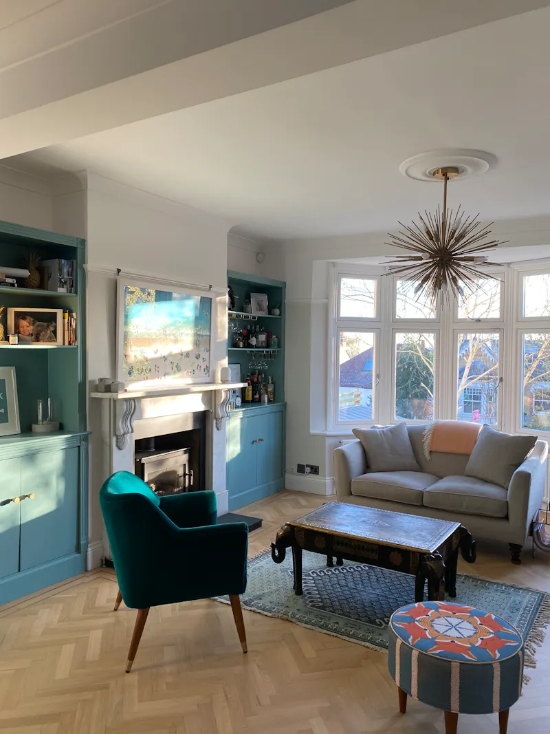 Living Room at 1920's renovation Forest Hill, D2557 (photo 7)