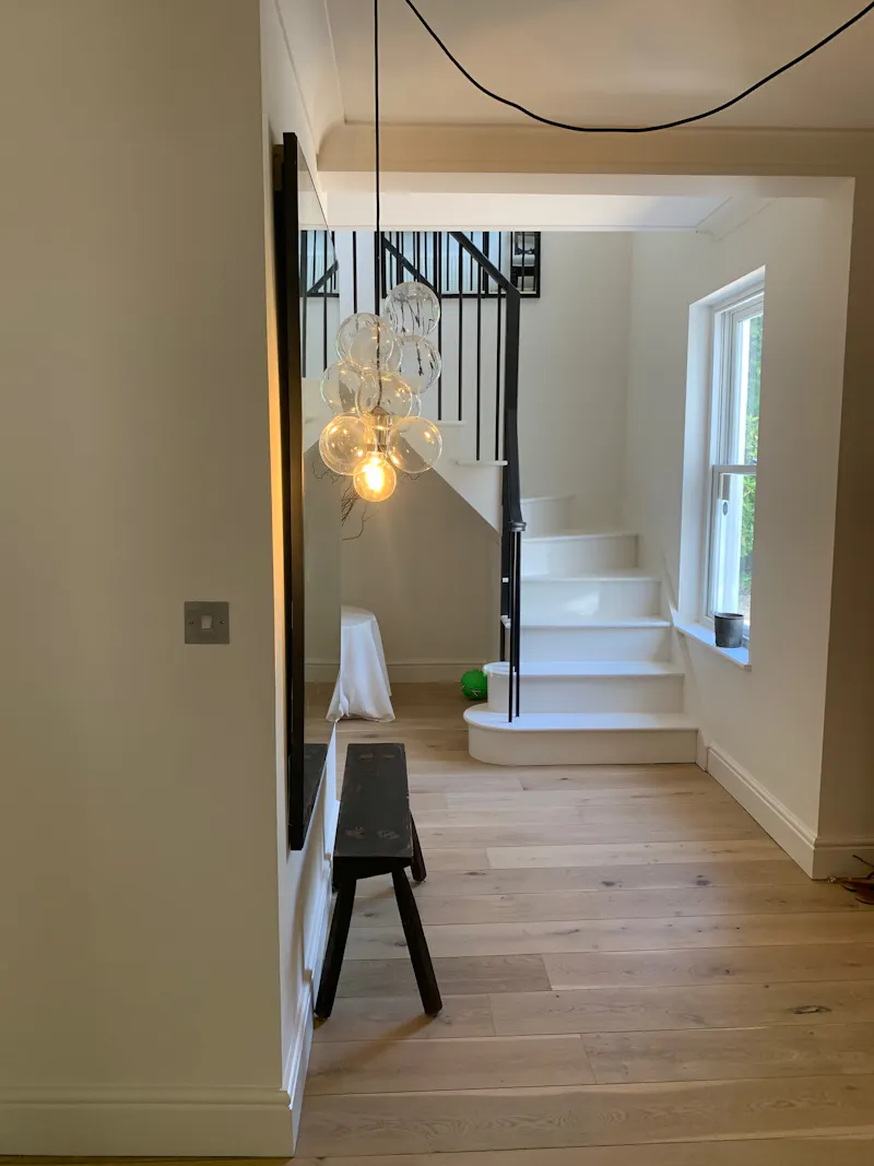 Staircase at Large new home Englefield Green, D2558 (photo 34)