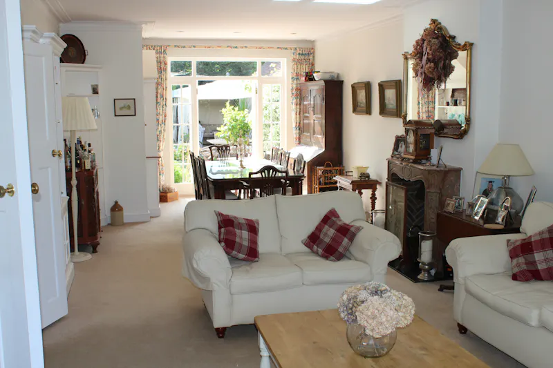 Living Room at Edwardian renovation Esher, H186 (photo 12)