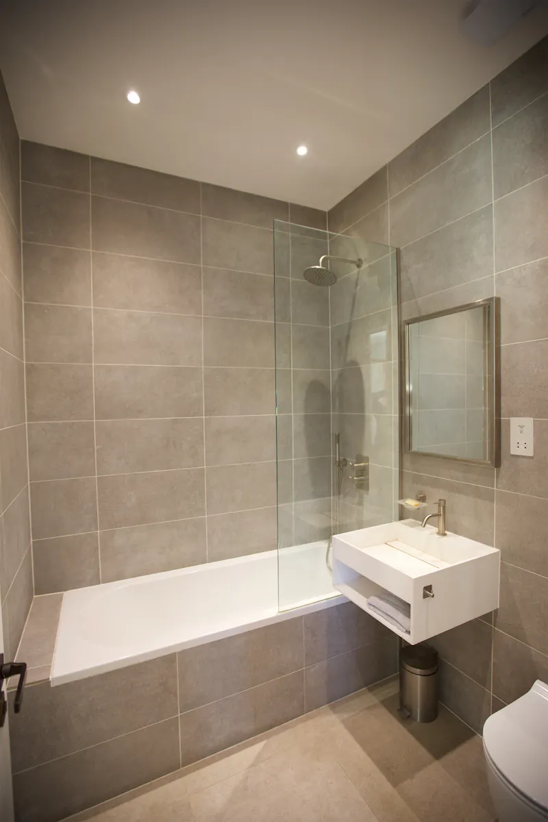Bathroom at Modern Stucco Streatham Home, D2579 (photo 54)