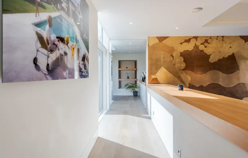 Corridor at Bel Air modern home, D2582 (photo 20)