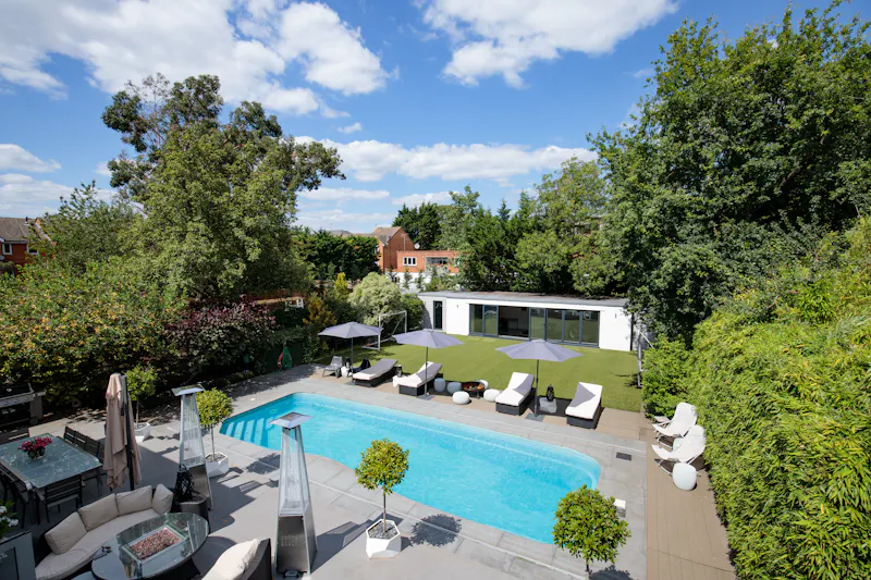 Swimming pool - outdoor at Contemporary Brondesbury home, D1862 (photo 77)