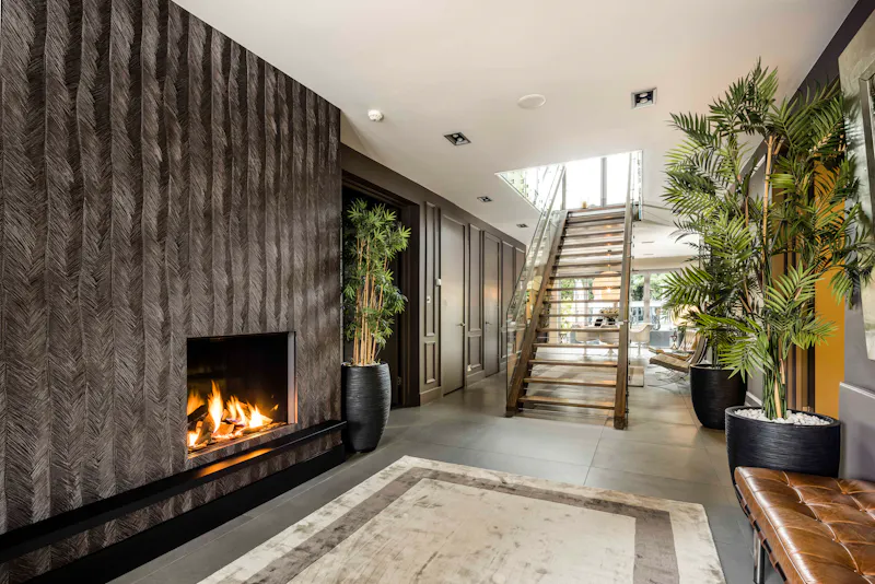 Fireplace at Contemporary Brondesbury home, D1862 (photo 4)