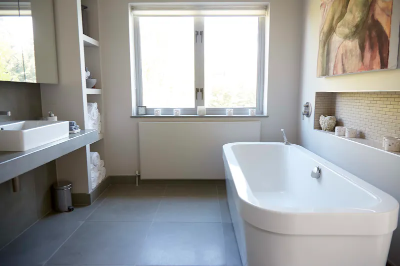 Bathroom at Contemporary Brondesbury home, D1862 (photo 70)