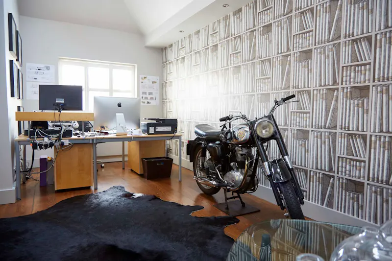 Office at Contemporary Brondesbury home, D1862 (photo 67)