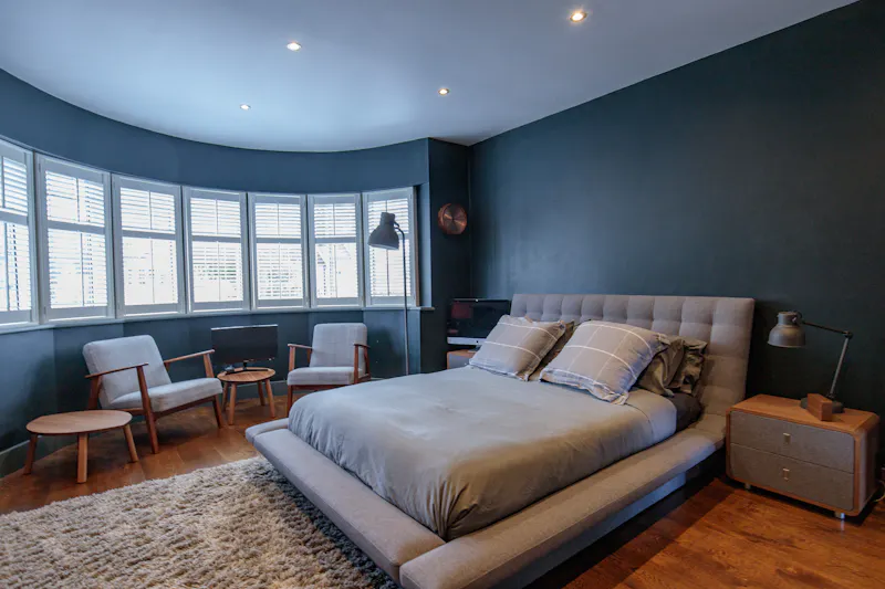 Bedroom at Contemporary Brondesbury home, D1862 (photo 38)