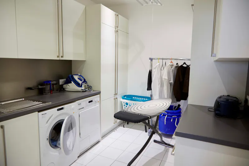 Utility room at Contemporary Brondesbury home, D1862 (photo 103)