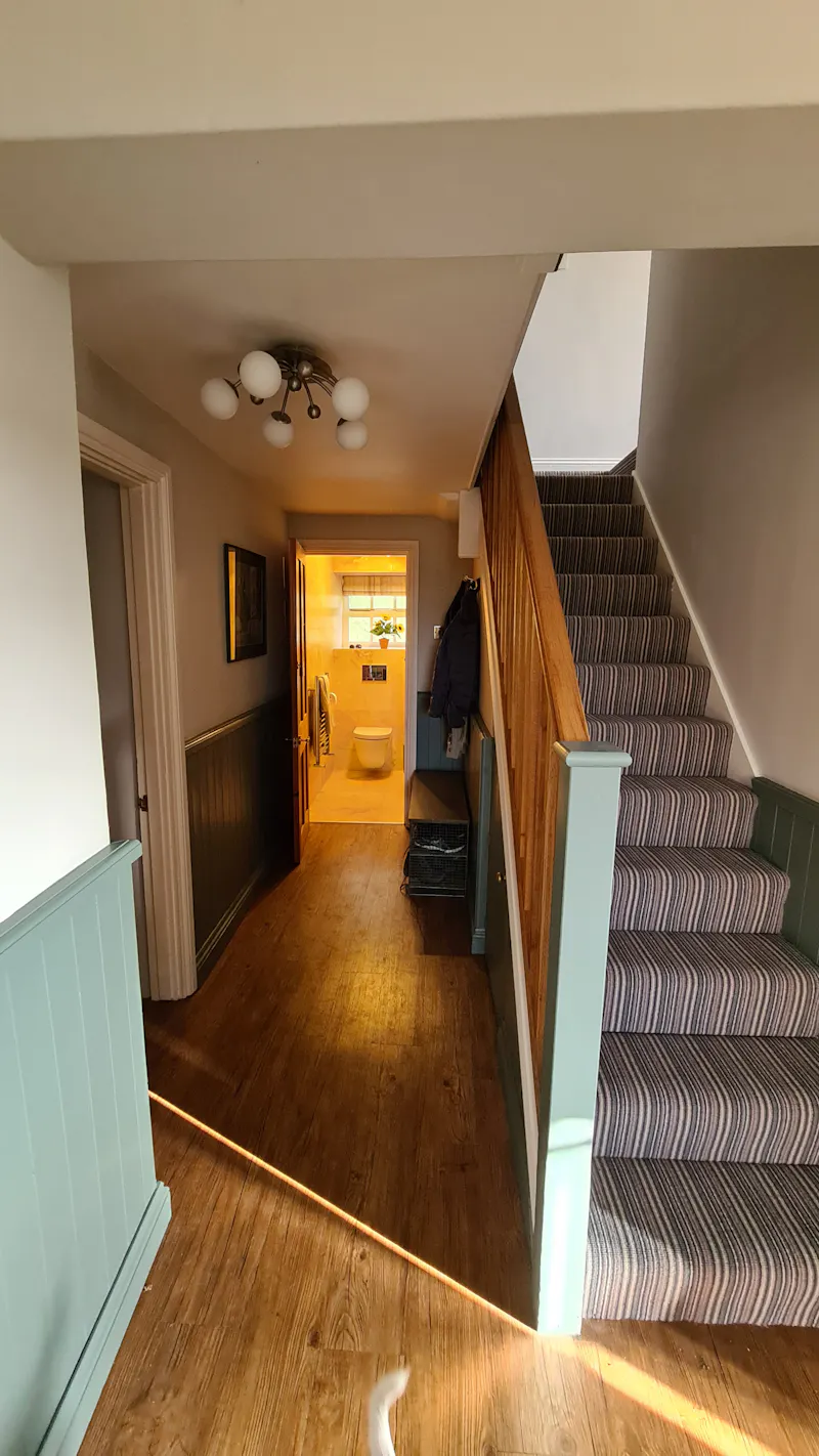Staircase at County pool house in Addington, D2596 (photo 15)
