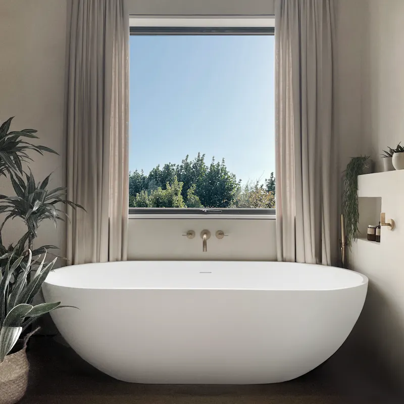 Bath - rolltop at Futuristic eco house Chichester, D2584 (photo 29)