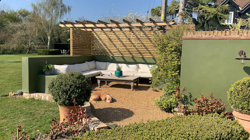 Terrace/Patio at Timber cottage in Ware , D2591 (photo 10)