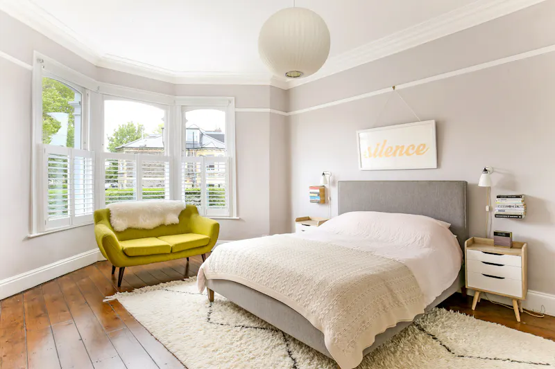 Bedroom - main at Contemporary Bristol home, B1837 (photo 9)