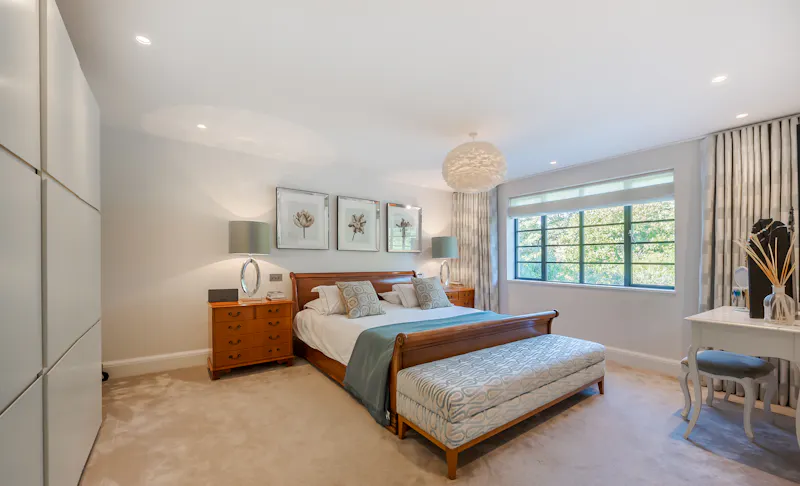 Bedroom at Luxe Edwardian home Wandsworth, E494 (photo 17)