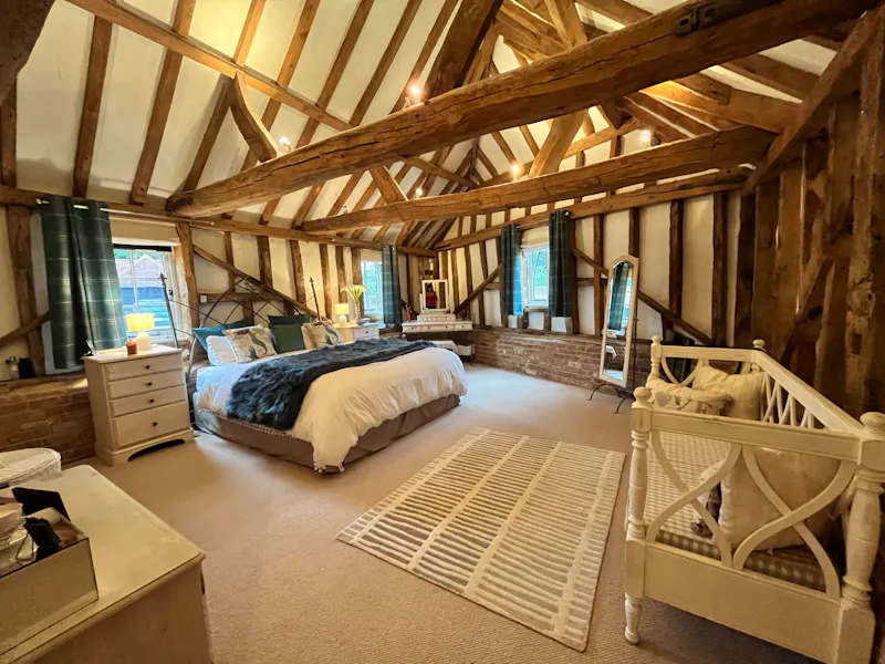 Bedroom - main at Contemporary Pirbright barn, L551 (photo 14)