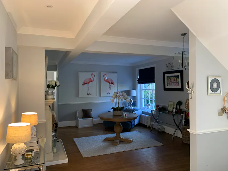 Living Room at Large red brick home in Newbury, B1972 (photo 33)