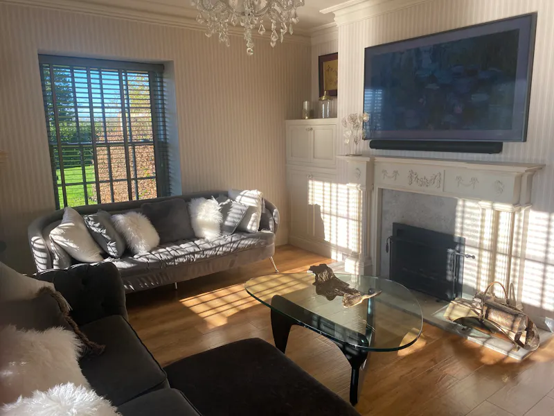Living Room at Georgian rectory in Ditcheat, A1566 (photo 13)