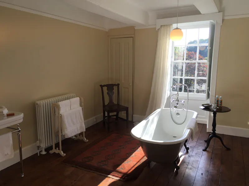 Bath - rolltop at Georgian remodel in Cardigan, D2616 (photo 15)