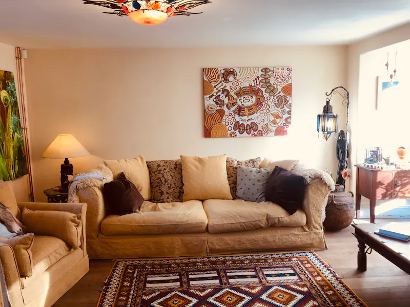 Living Room at Farm house in Par, D2617 (photo 8)