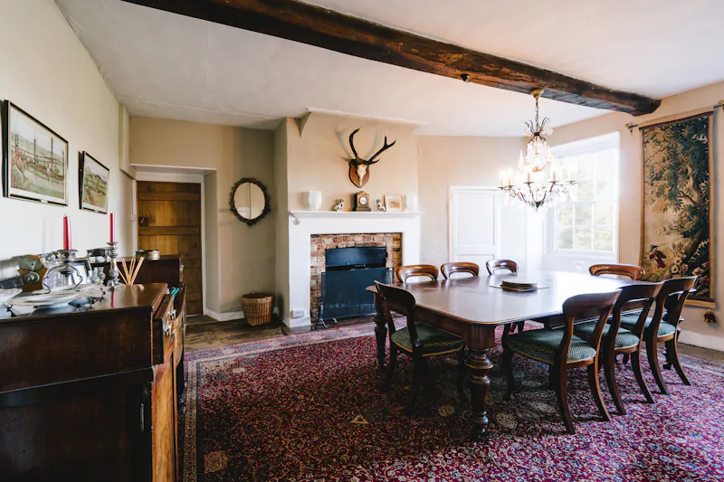 Dining room at Ashurst country house and barns, A1239 (photo 9)