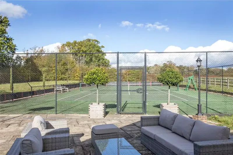 Tennis court at Stunning farmhouse Chiddingfold, D2615 (photo 11)