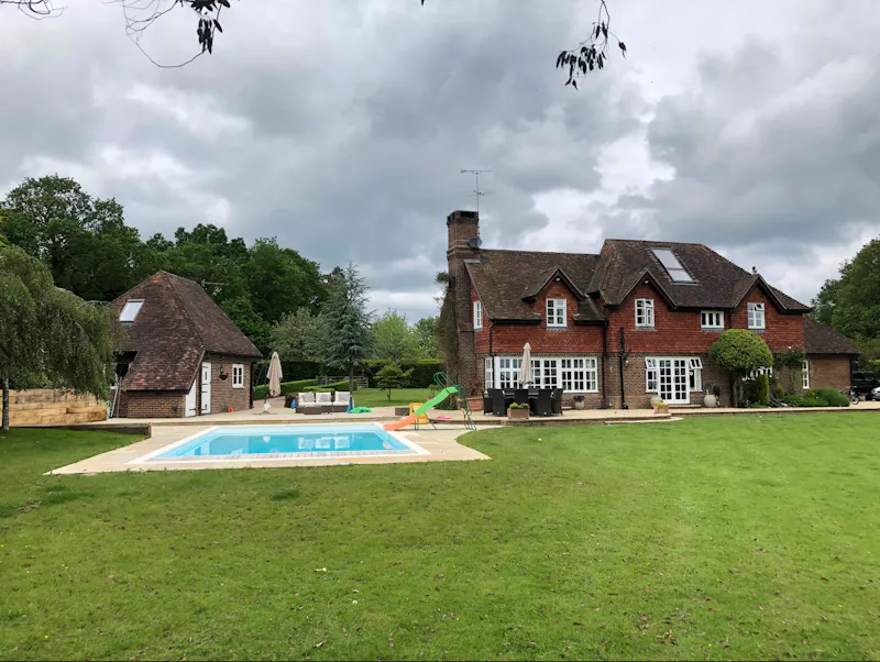 Swimming pool - outdoor at Stunning farmhouse Chiddingfold, D2615 (photo 12)