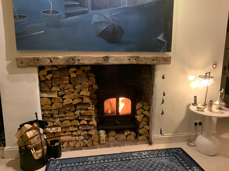 Fireplace at Great Milton Barn and Home, L734 (photo 12)