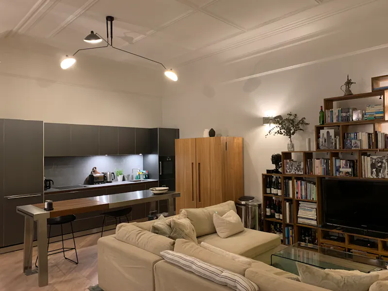 Open plan at Earl's Court mansion flat, F1222 (photo 5)