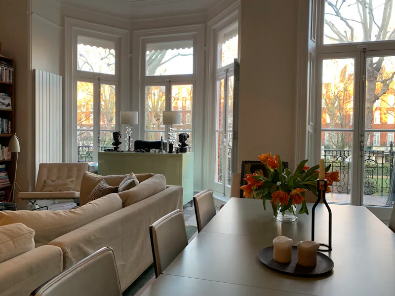 French doors at Earl's Court mansion flat, F1222 (photo 8)