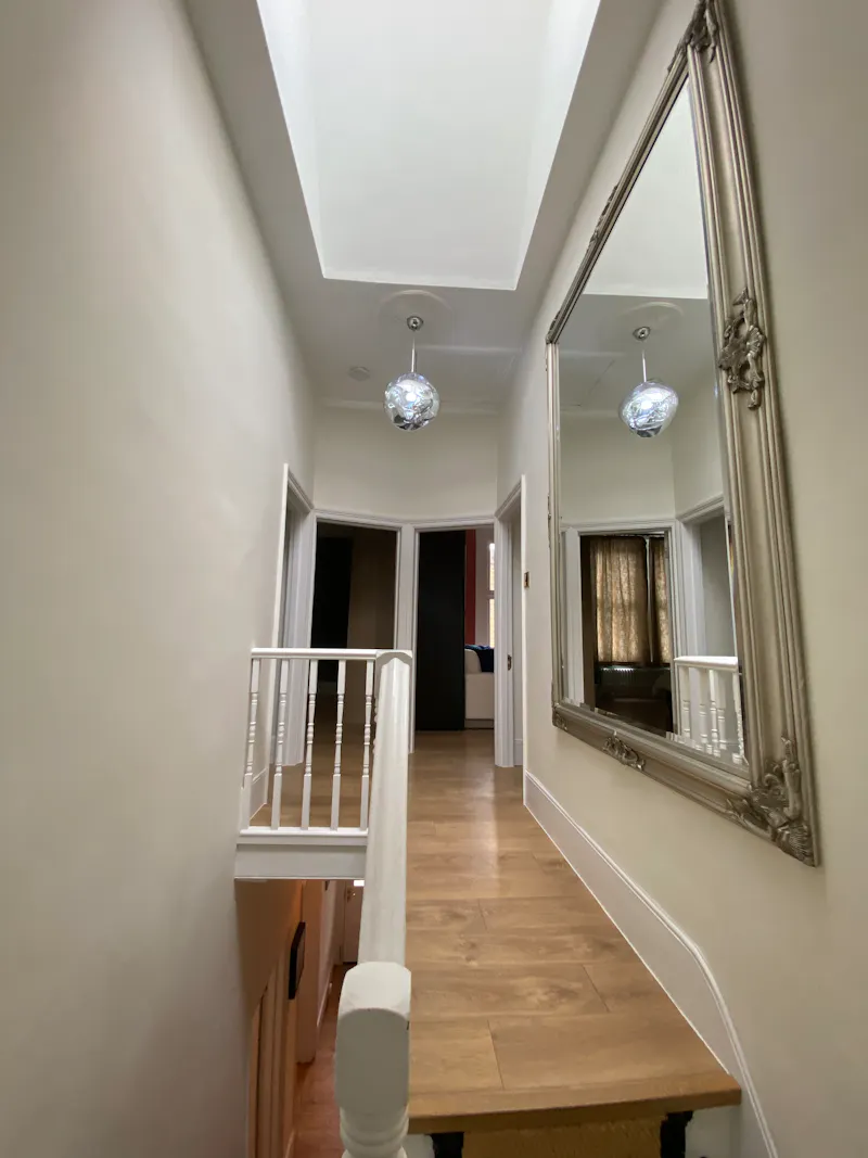 Landing at Lewisham victorian home, B1970 (photo 21)