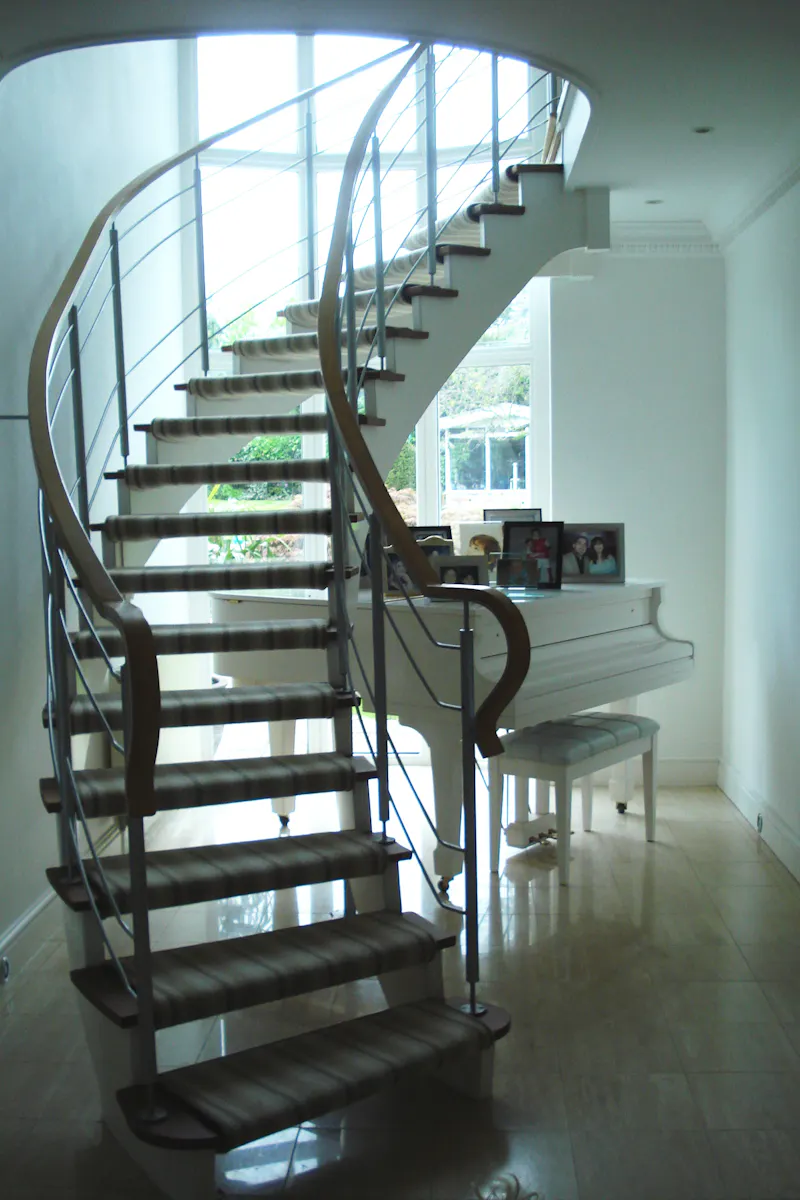Staircase at Modern home in Bush Hill, D2620 (photo 9)