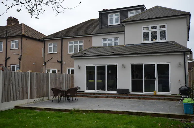Terrace/Patio at 1930's Semi near Romford, D2640 (photo 25)