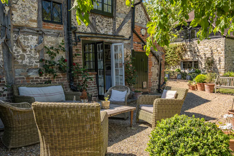 Terrace/Patio at Pretty South Downs farmhouse, L403 (photo 51)