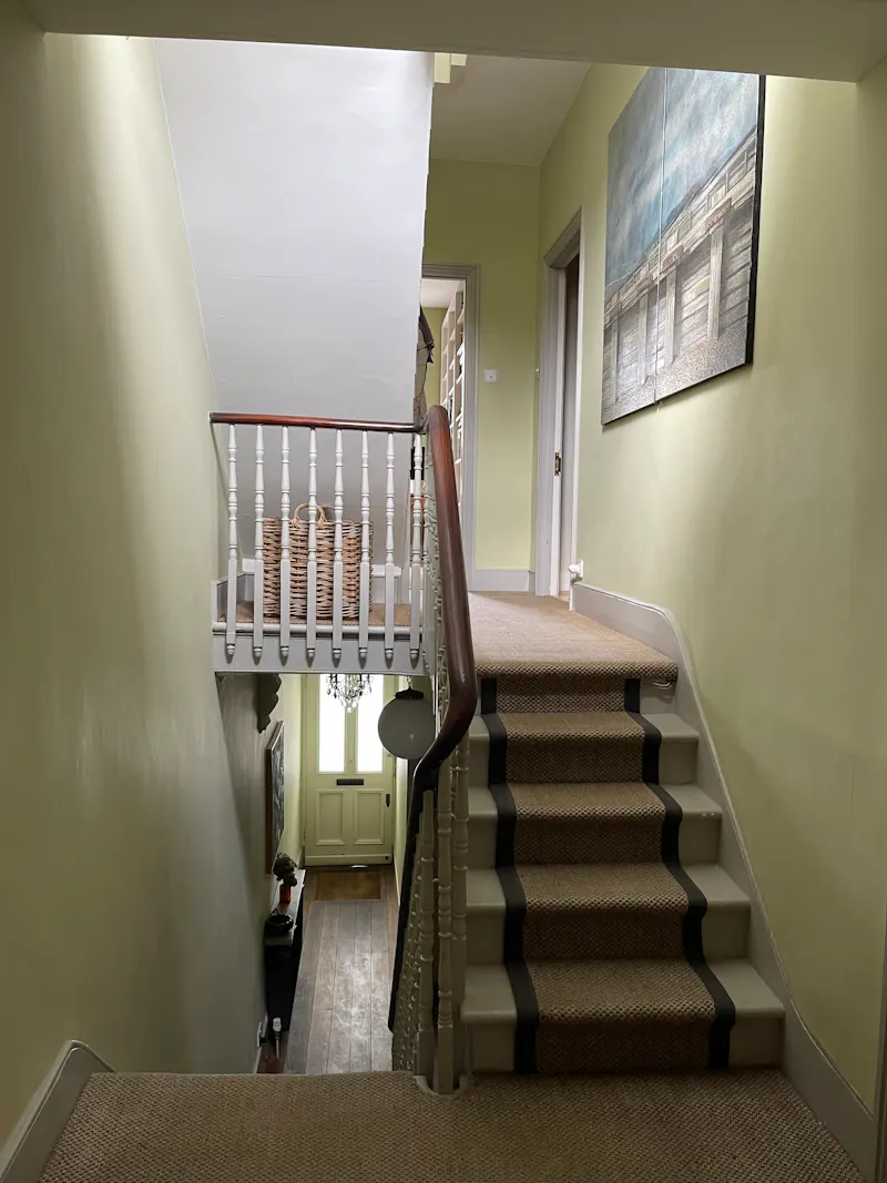 Staircase at Stamford Brook terrace, B1980 (photo 15)