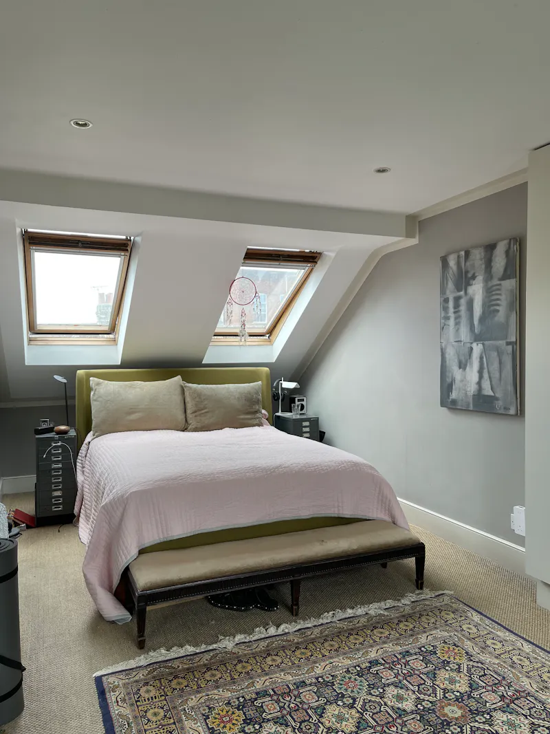 Bedroom at Stamford Brook terrace, B1980 (photo 25)