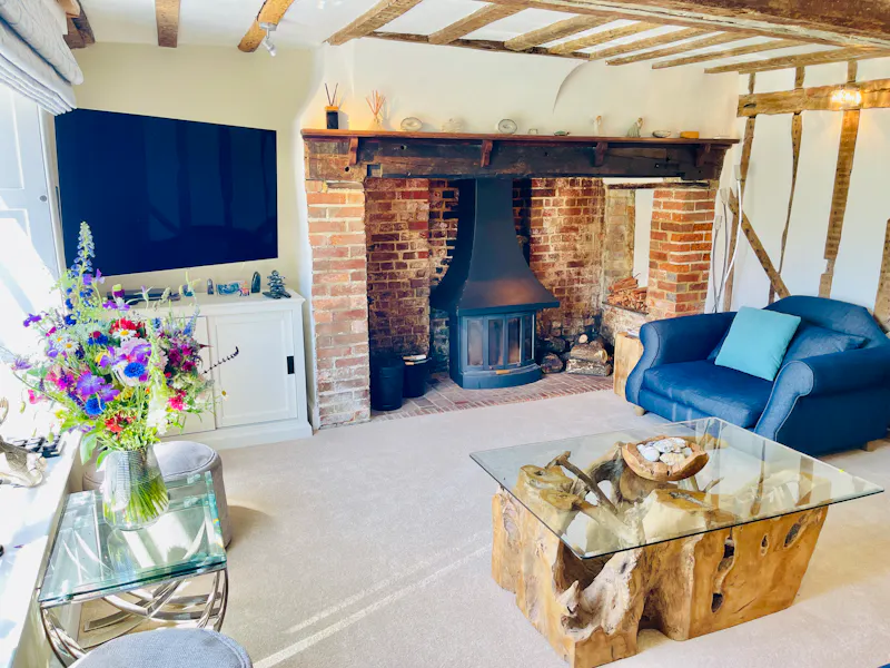 Fireplace at Woodchurch  Farmhouse, L733 (photo 14)