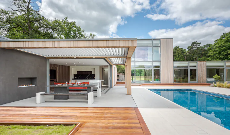 Bel Air modern home, D2582 (photo 95)