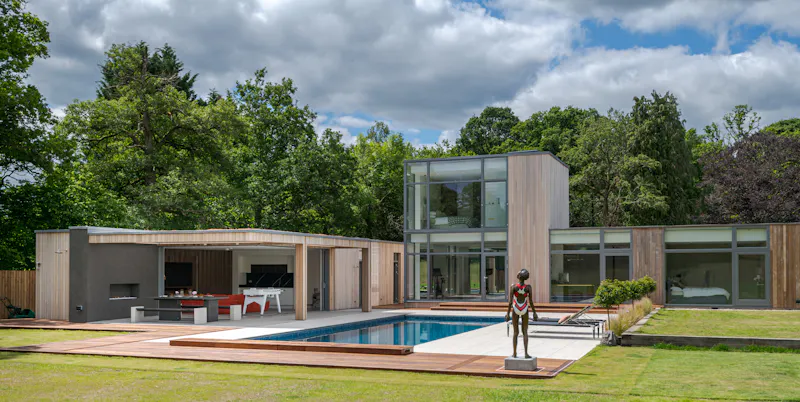 Bel Air modern home, D2582 (photo 127)