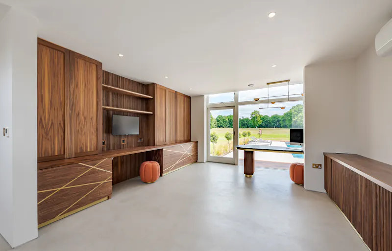 Study at Bel Air modern home, D2582 (photo 62)